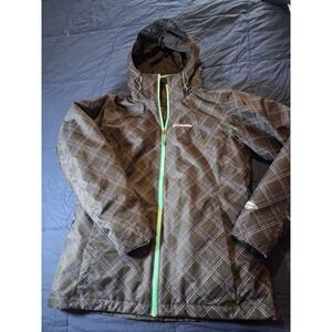 Columbia Interchange 3 in 1 Hooded Jacket Size Large Black Omni Tech